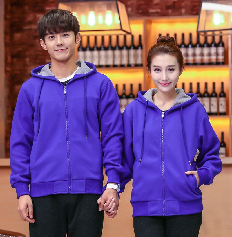 韓國(guó)羊羔絨開(kāi)衫拉鏈衛(wèi)衣11色520克-廈門工作服